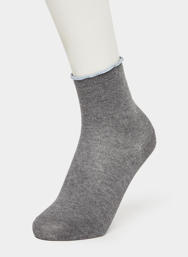 ستايلي طقم 5 جوارب كاحل مضلعة - Image 2